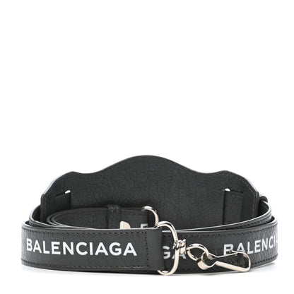 Balenciaga Agneau Classic Hardware Logo Shoulder Strap Gris Fossile 1 of 3