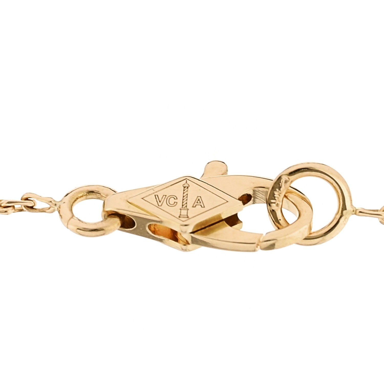 Van Cleef & Arpels 18K Yellow Gold Mother of Pearl Sweet Alhambra Bracelet 3 of 5