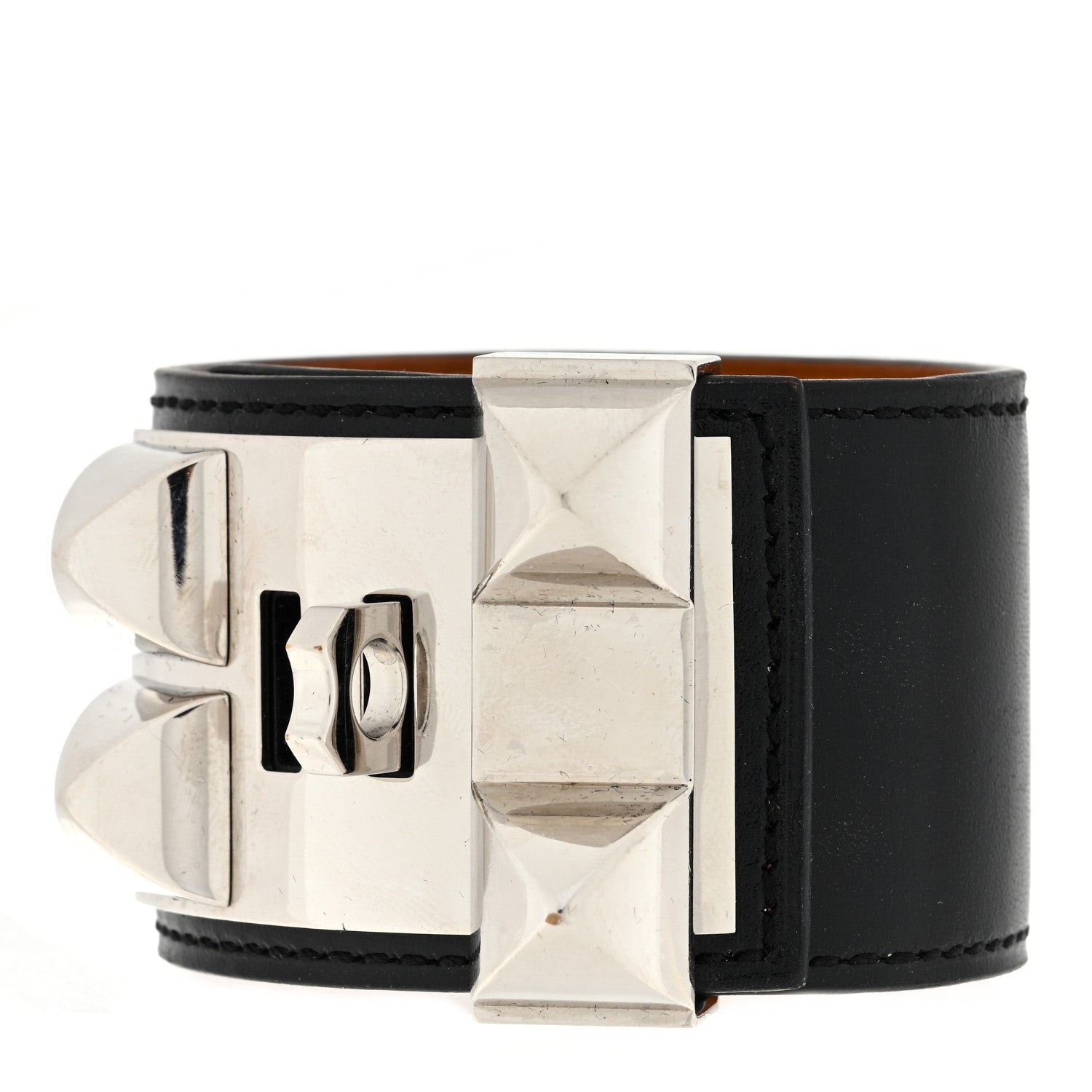 Hermes Box Collier de Chien CDC Bracelet T2 Black Black 2 of 4