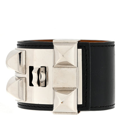 Hermes Box Collier de Chien CDC Bracelet T2 Black Black 2 of 4