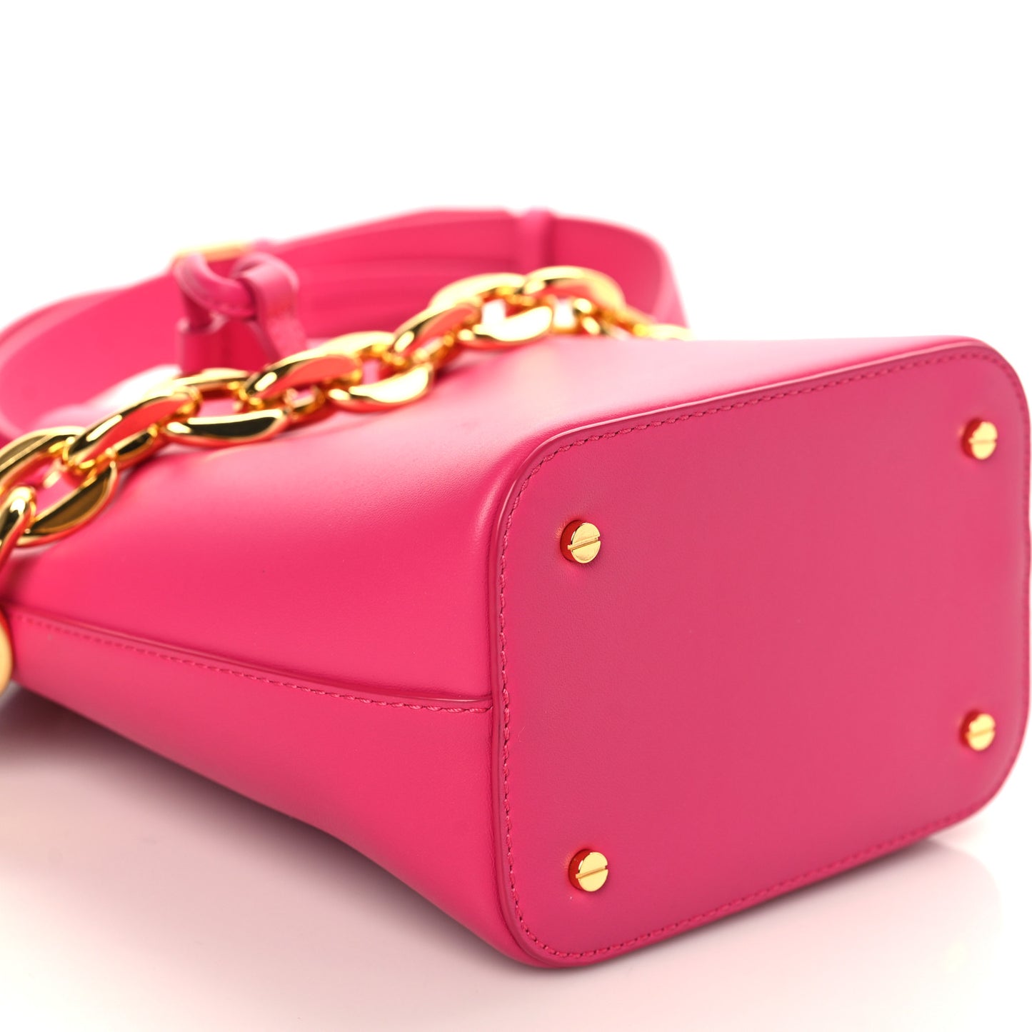 Nappa Mini Drawstring Aren Chain Bag Beetroot Purple