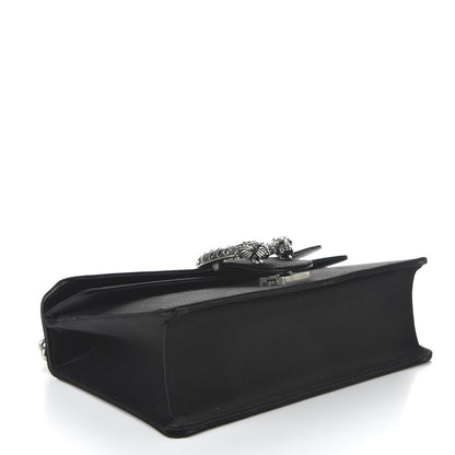 Gucci Satin Silk Crystal Small Dionysus Shoulder Bag Black Black Diamond 4 of 10