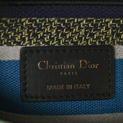 Christian Dior Canvas D-Constellation Embroidered Medium Lady D-Lite Bleu Multicolor 7 of 11