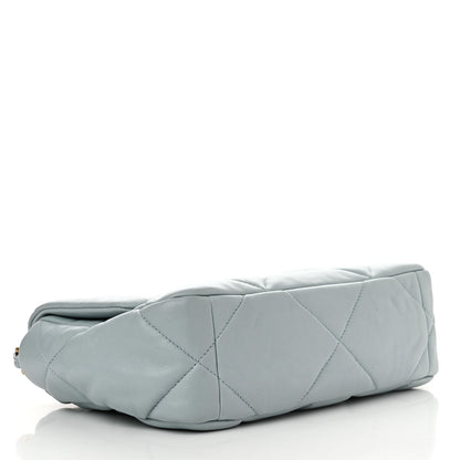 Chanel Lambskin Quilted Medium Chanel 19 Flap Light Blue 4 of 10