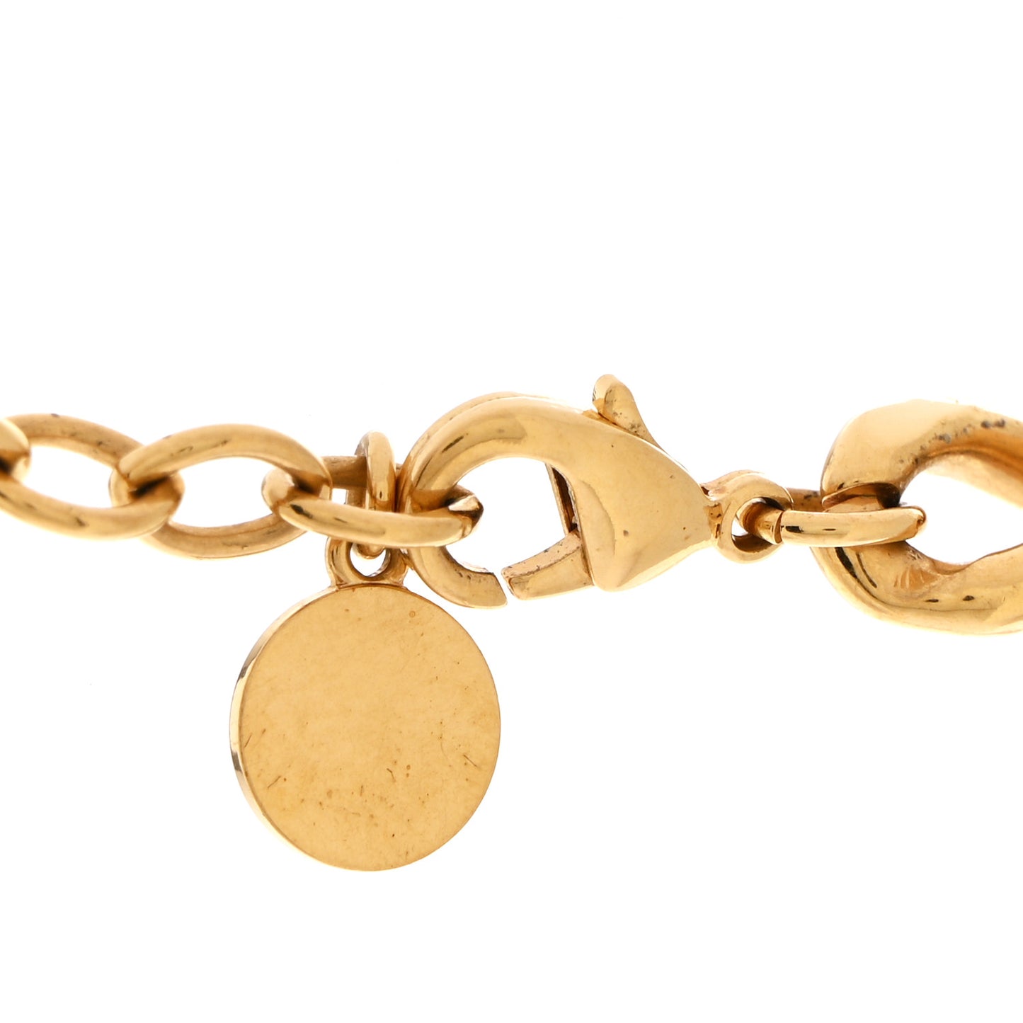 Metal Crystal 30 Montaigne Necklace  Gold