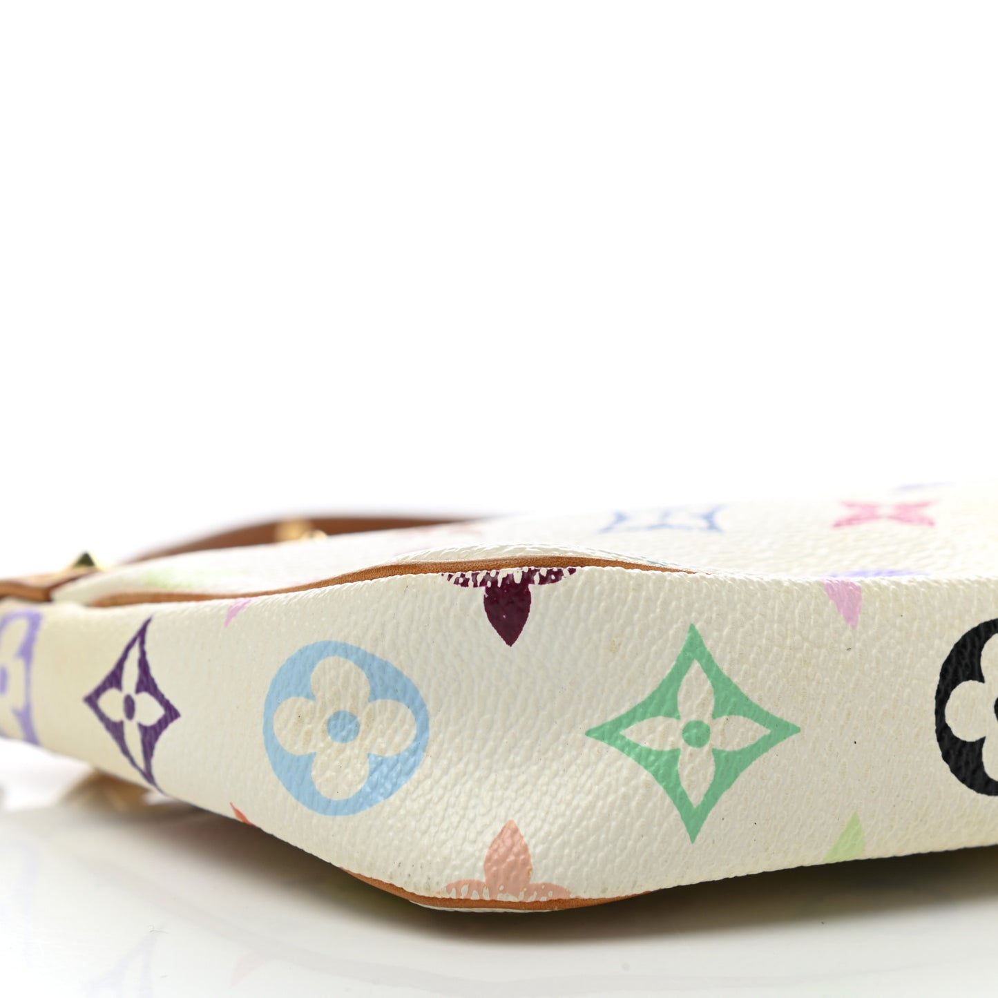Monogram Multicolor Pochette Accessories White