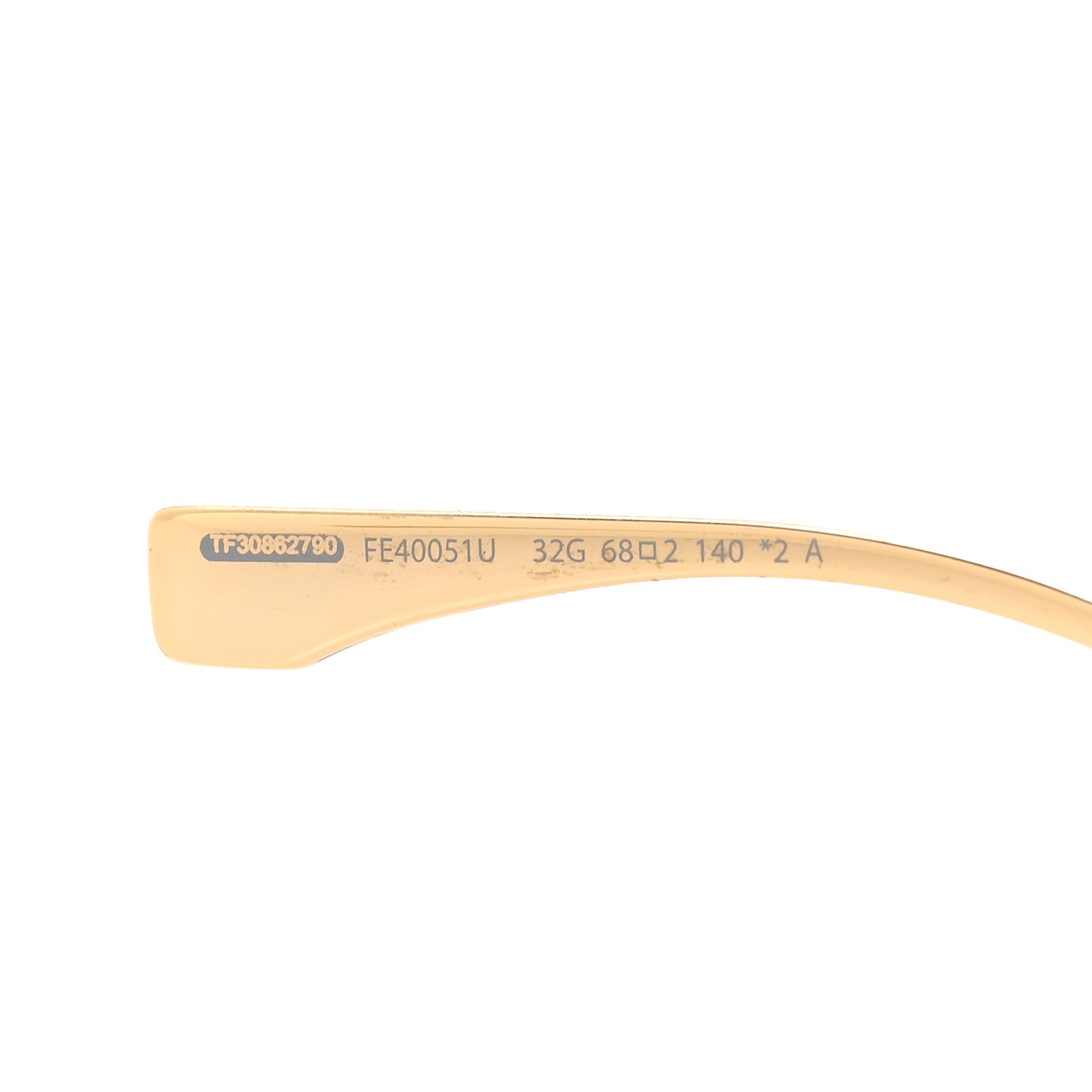 Metal Disco Geometric Sunglasses FE 40051/U Gold