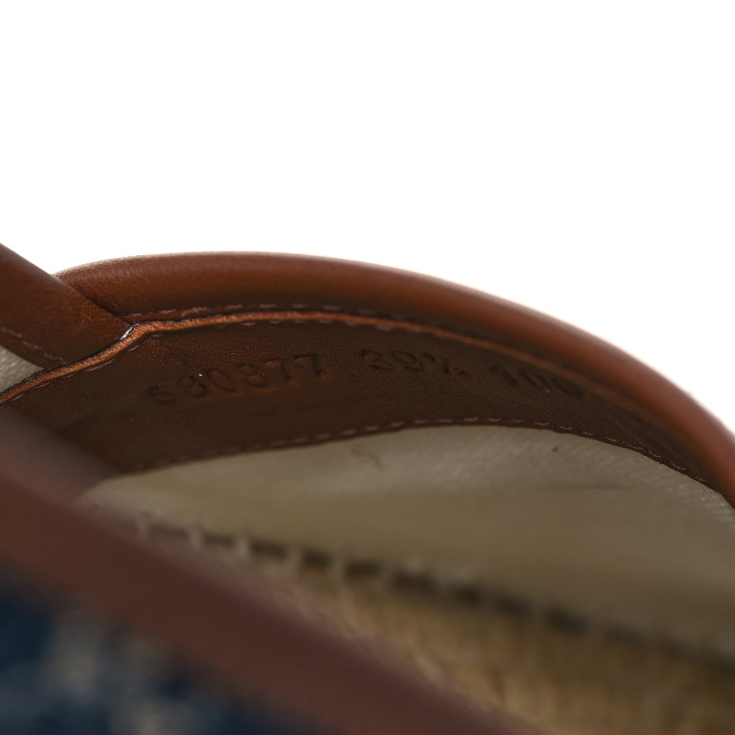 Gucci Denim GG Monogram Espadrilles 39.5 Blue Tea Cuir 8 of 8