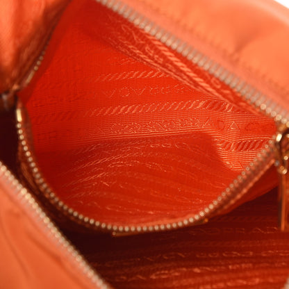 Prada Nylon Vela Flat Messenger Bag Papaya 6 of 13