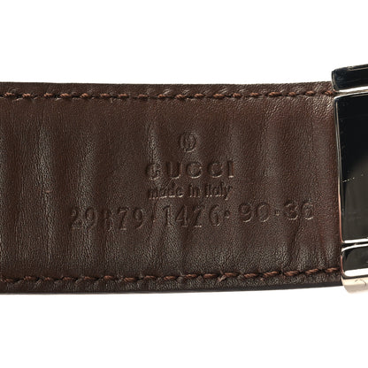 Gucci Monogram Square Interlocking G Belt 90 36 Brown 5 of 5