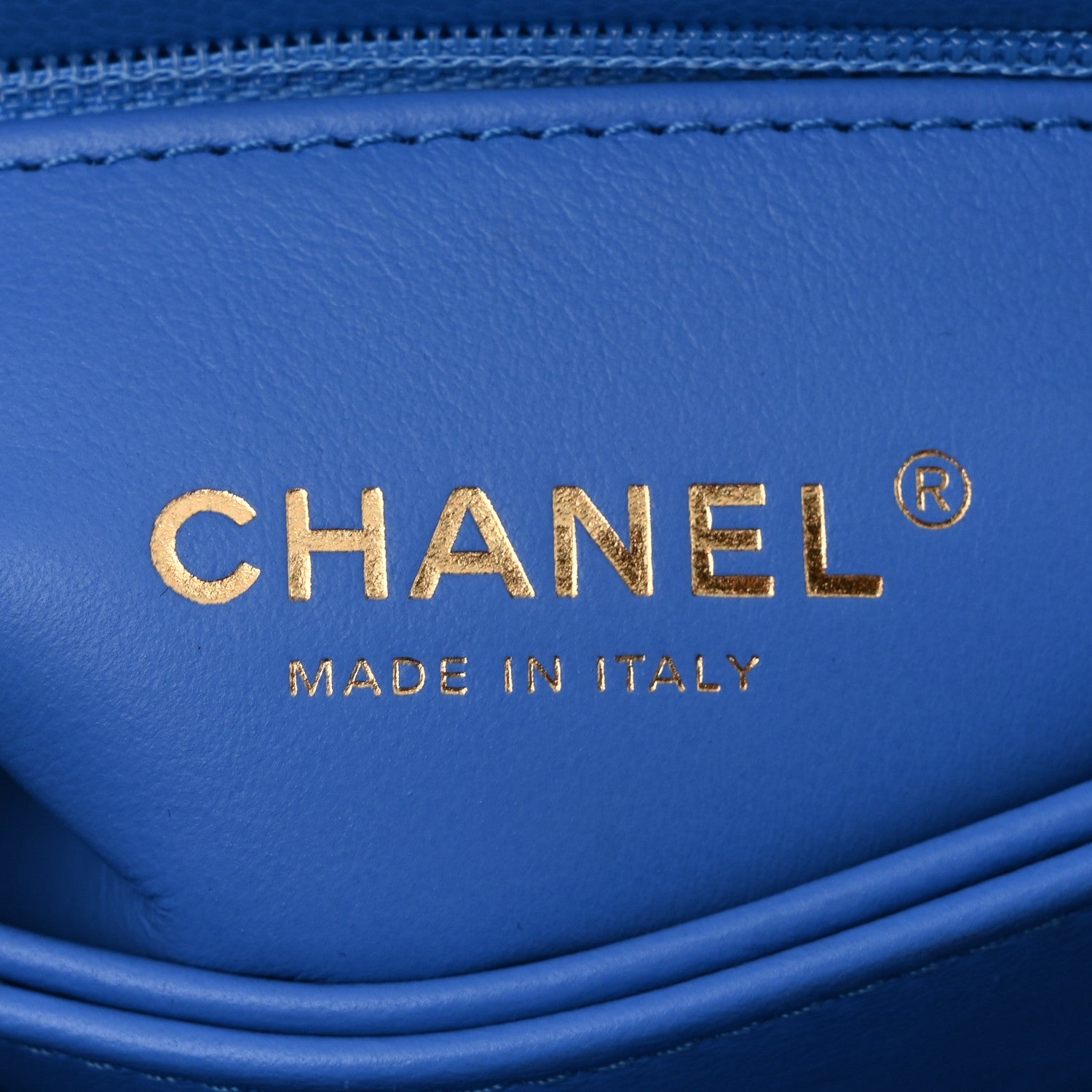 Chanel Caviar Quilted Mini Coco Handle Flap Blue 6 of 10