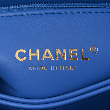 Chanel Caviar Quilted Mini Coco Handle Flap Blue 6 of 10