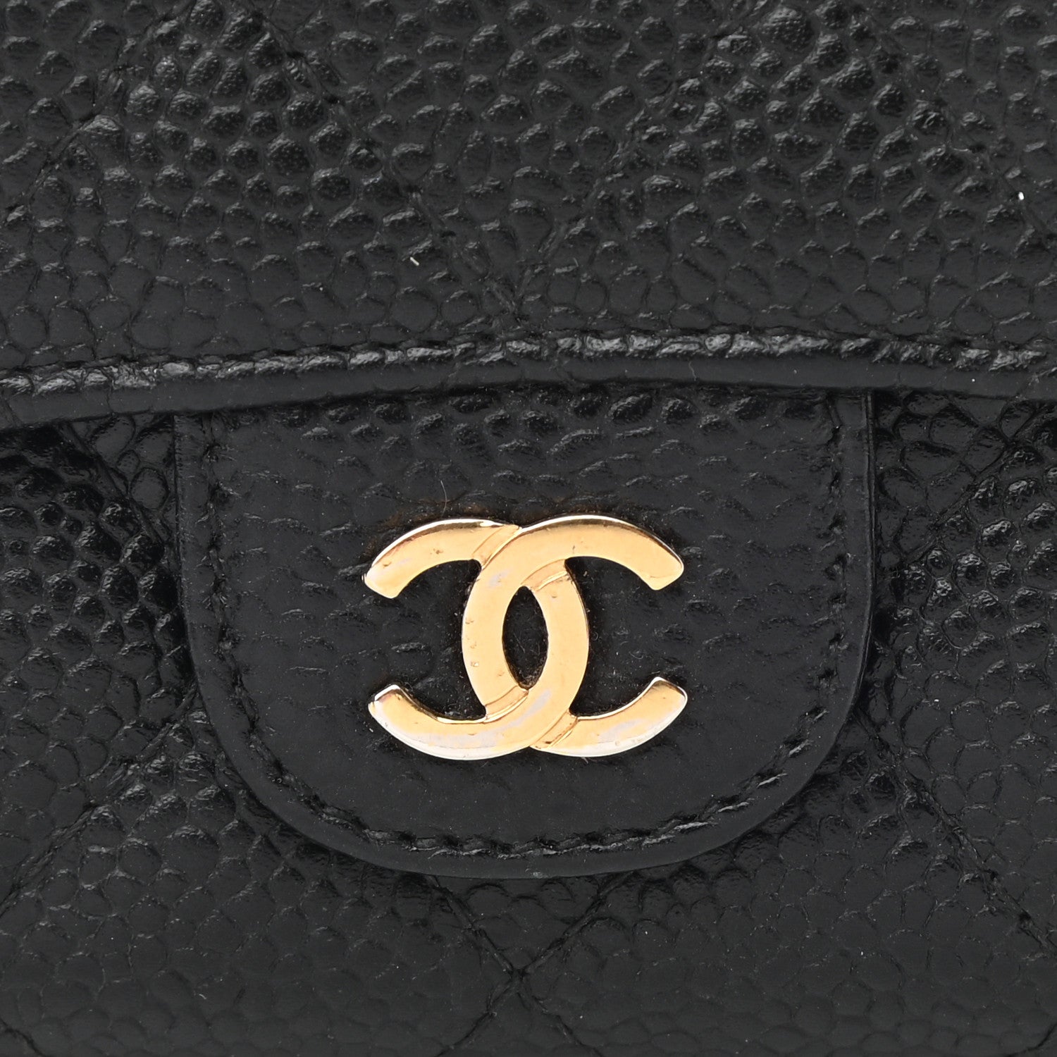Chanel Caviar Quilted Flap Card Holder Black 8 of 9