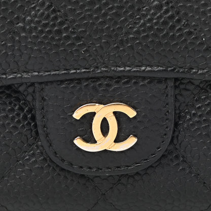 Chanel Caviar Quilted Flap Card Holder Black 8 of 9
