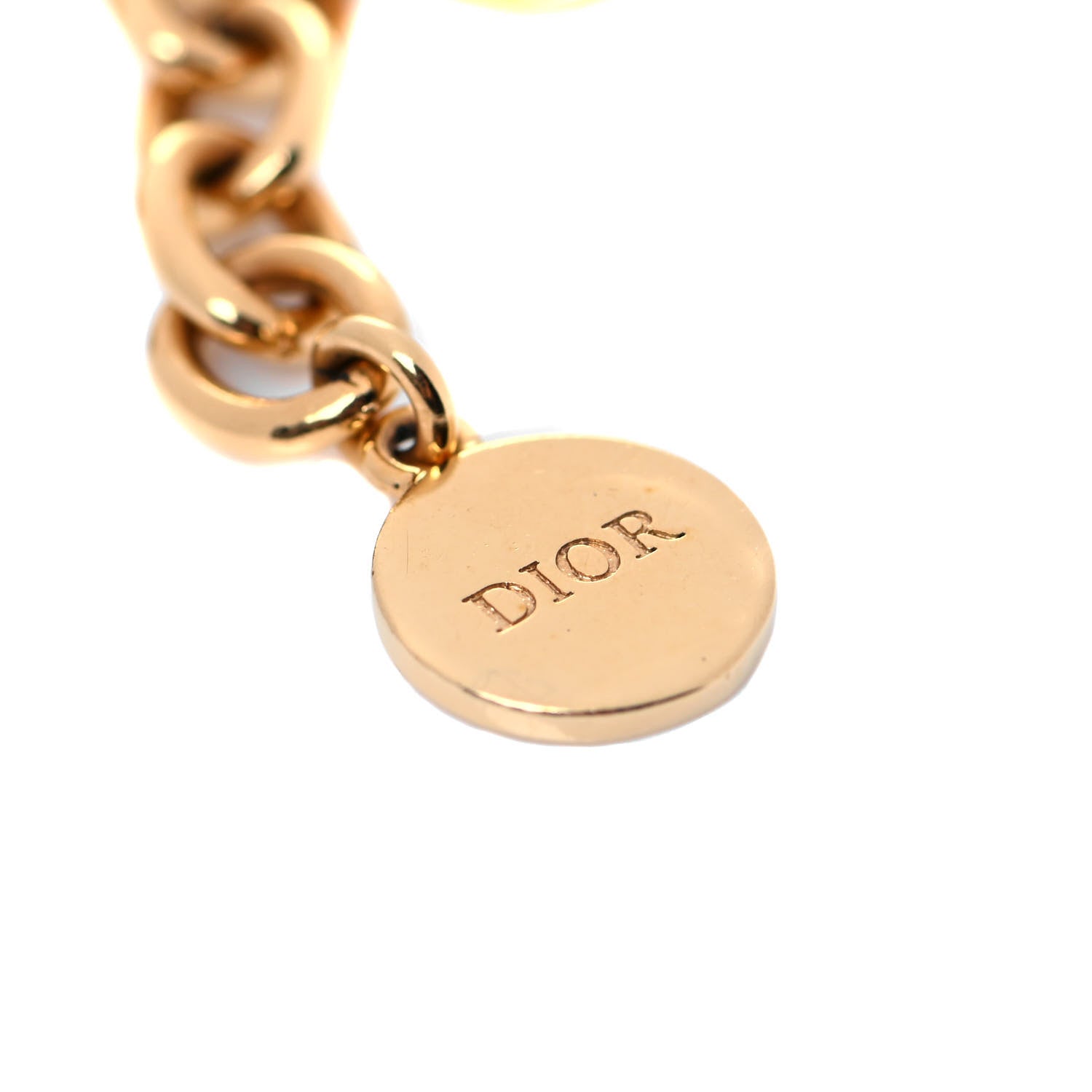 Christian Dior Metal Danseuse Etoile Chain Bracelet Gold 4 of 4