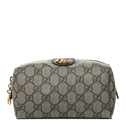 Gucci Soft GG Supreme Monogram Calfskin Medium Ophidia Cosmetic Case Beige Ebony New Acero 1 of 9