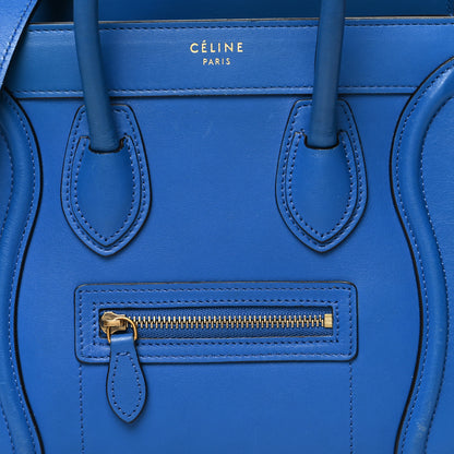 Celine Smooth Calfskin Nano Luggage Royal Blue 7 of 13