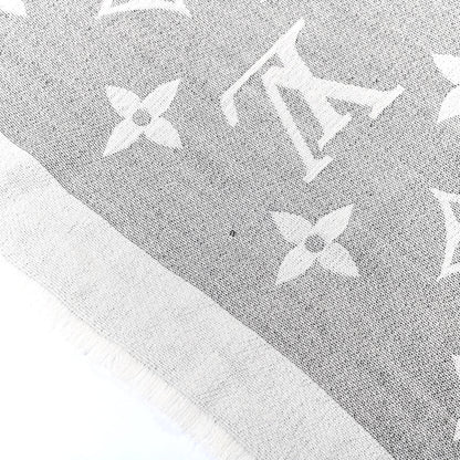 Louis Vuitton Cashmere Silk Monogram Giant Shawl Black 5 of 5
