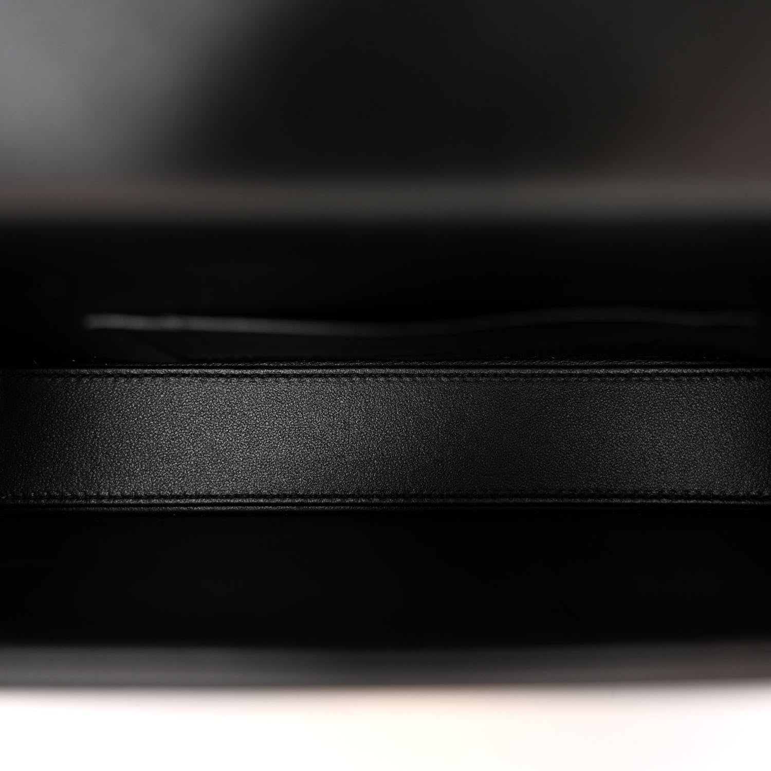 Celine Shiny Calfskin Triomphe Chain Box Bag Black 5 of 9