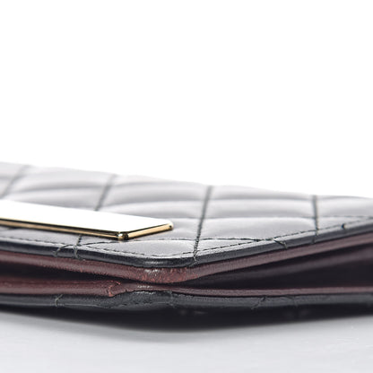 Chanel Lambskin Quilted Trendy CC Yen Wallet Black 10 of 13