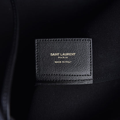 Saint Laurent Calfskin Large Shopping Tote Black 6 of 10