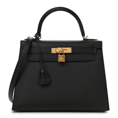 Hermes Epsom Kelly Sellier 28 Black 1 of 11
