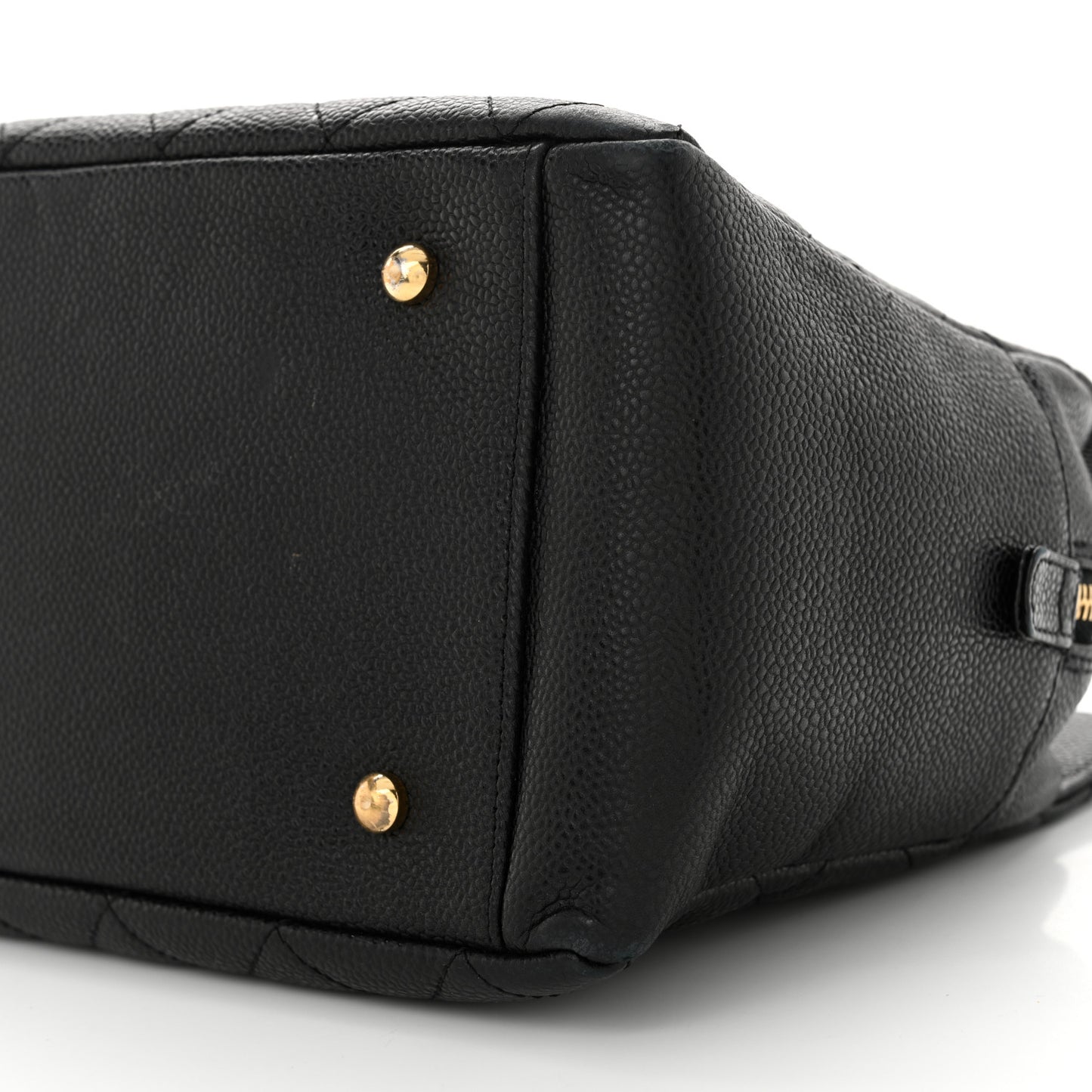 Caviar Quilted Petit Timeless Tote PTT Black
