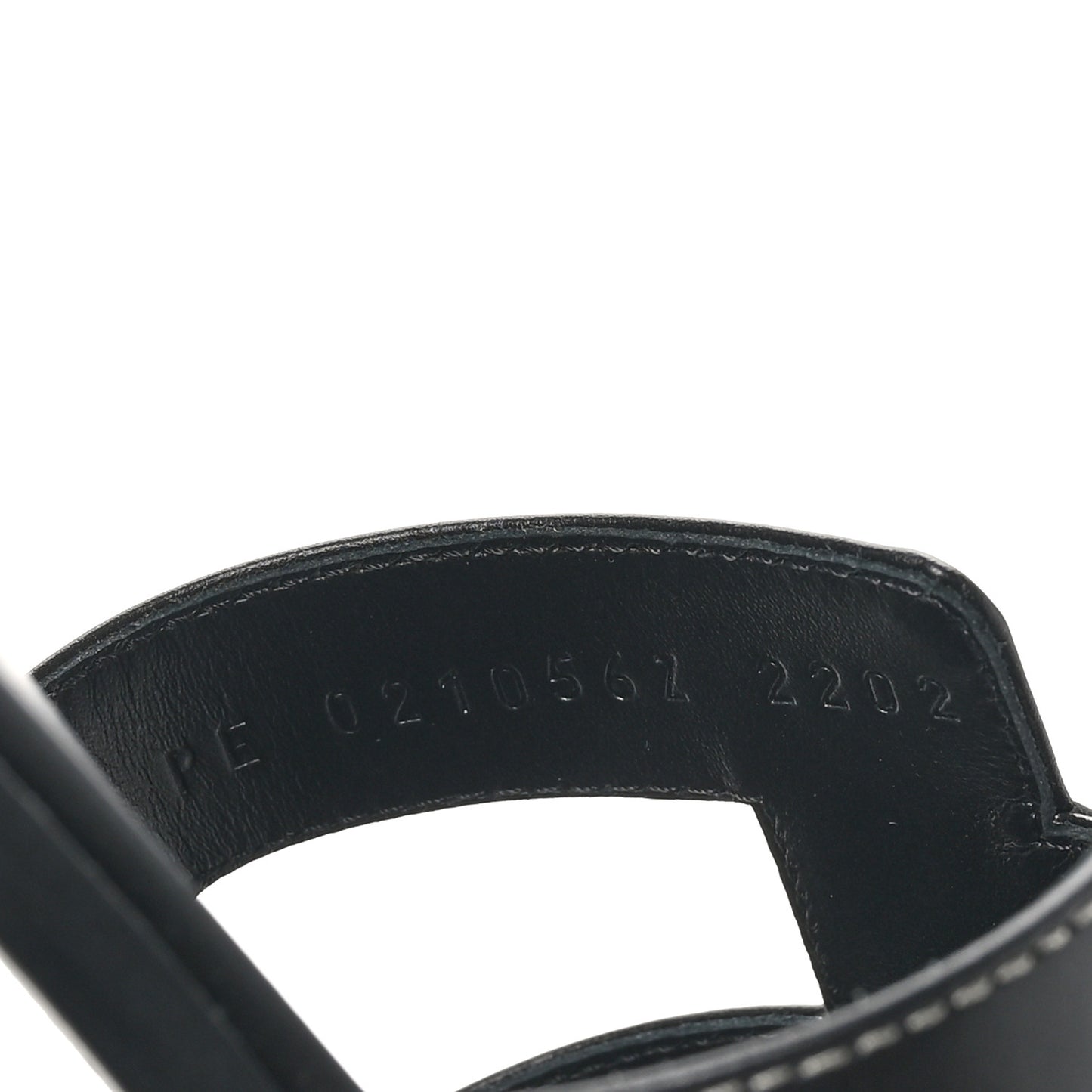 Box Calfskin Oran Sandals 37 Black