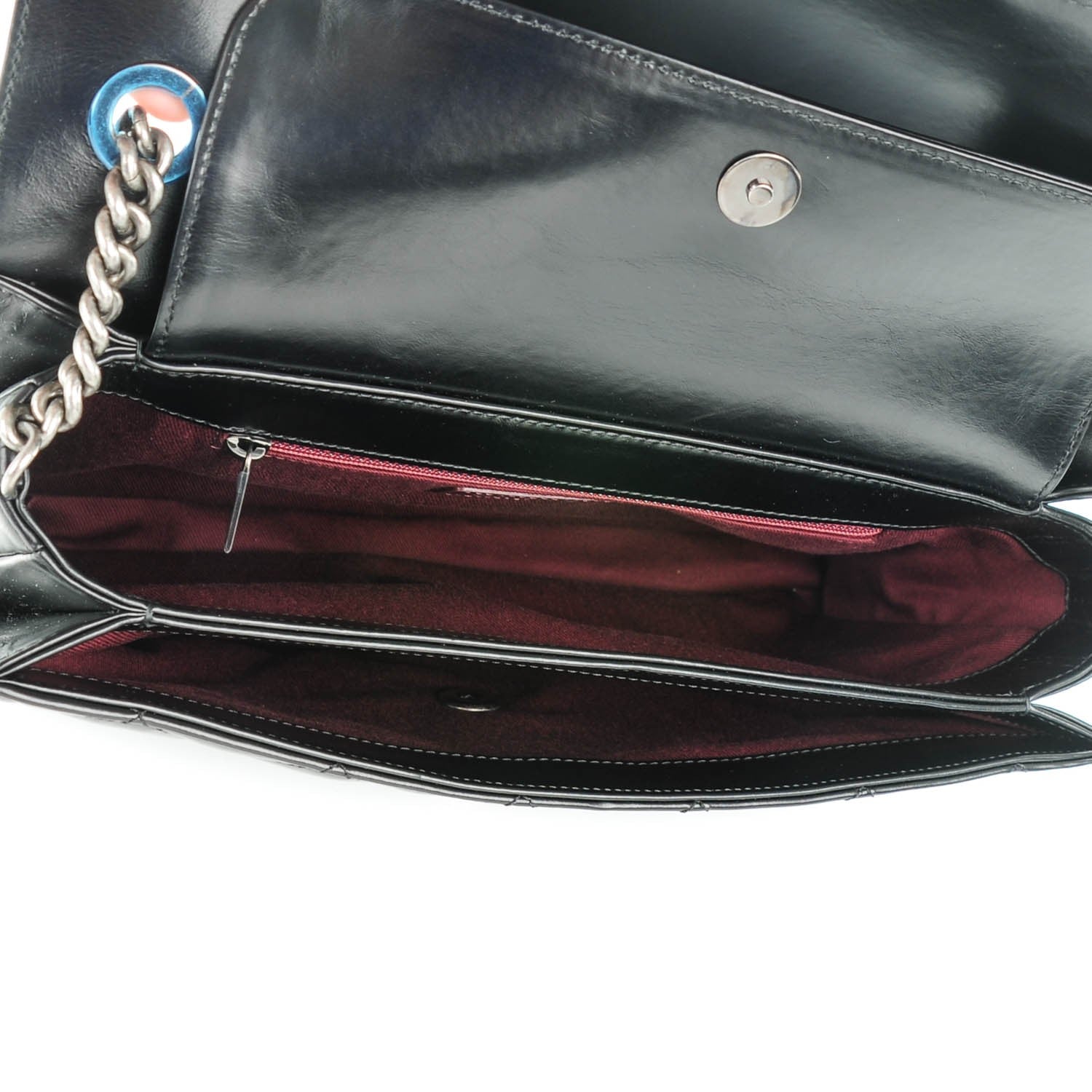 Chanel Calfskin Quilted Large Perfect Edge Flap Black 6 of 8