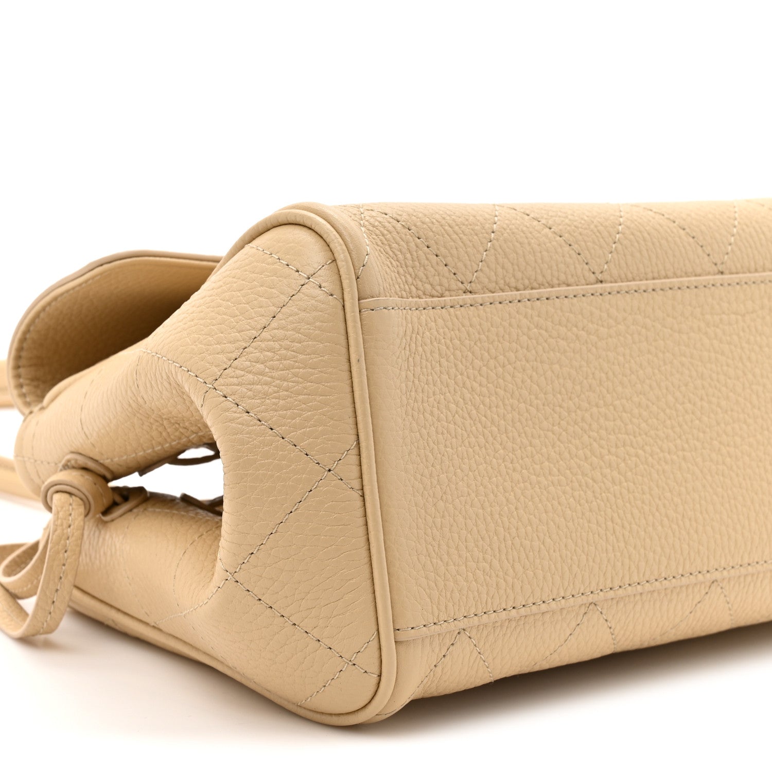 Chanel Grained Calfskin Stitched Urban Essentials Small Shopping Bag Beige 10 of 10