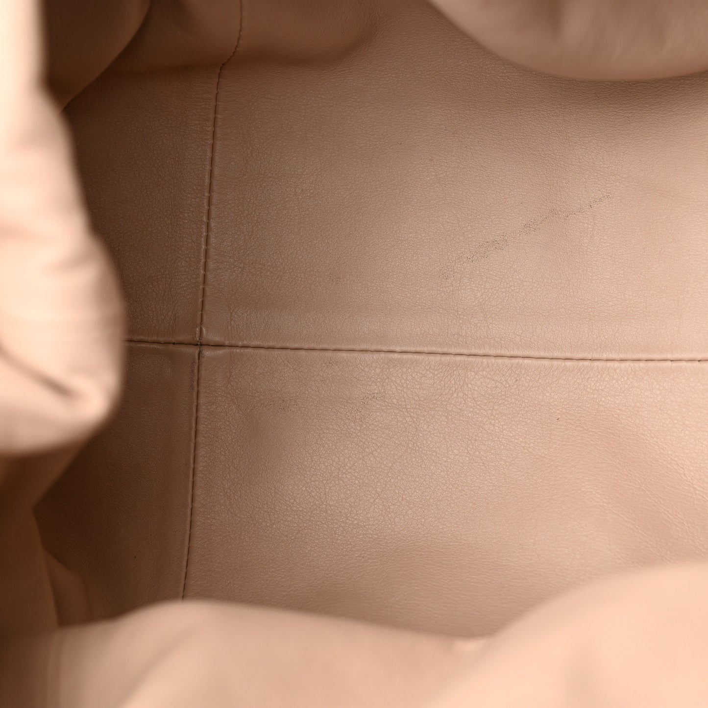 Smooth Butter Calf The Pouch Oversized Clutch Nude