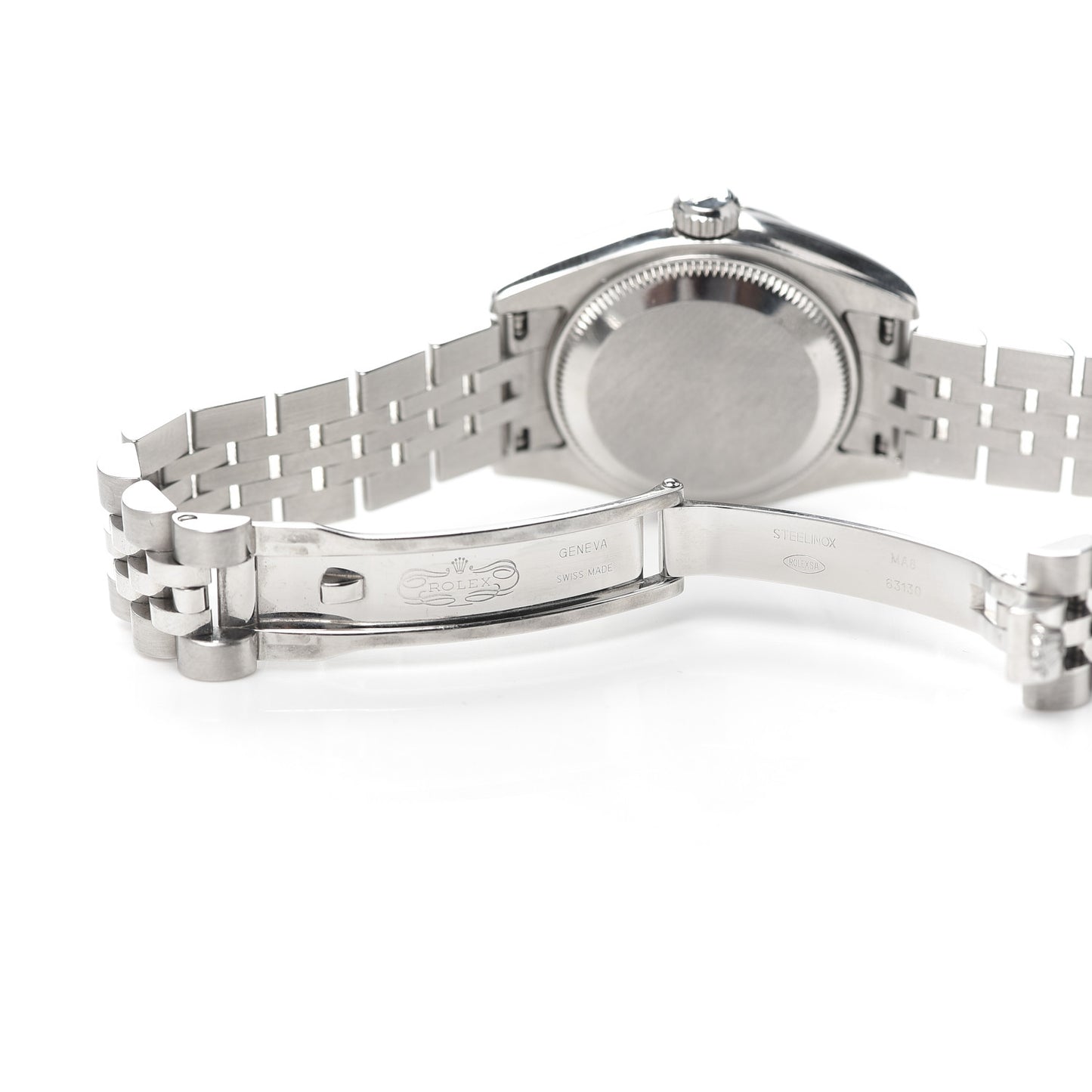 Stainless Steel 18K White Gold 26mm Oyster Perpetual Datejust Watch Blue Roman 179174
