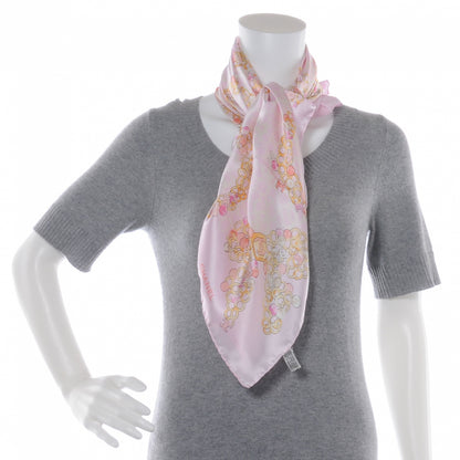 Chanel Silk Coco Iconic Symbols Scarf Pink 3 of 6