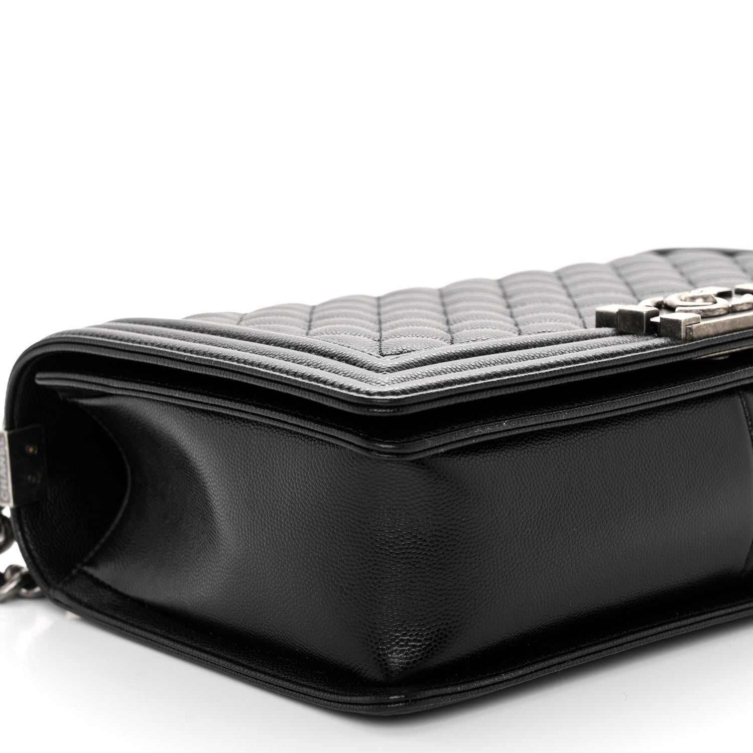 Chanel Caviar Quilted New Medium Boy Flap Black 9 of 10