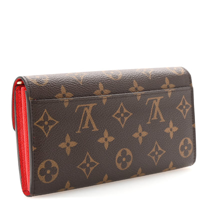 Louis Vuitton Monogram Sarah Wallet NM Coquelicot 3 of 7