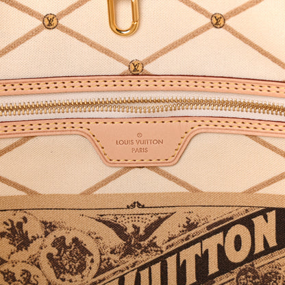 Louis Vuitton Damier Azur Summer Trunks Neo Neverfull MM 6 of 9