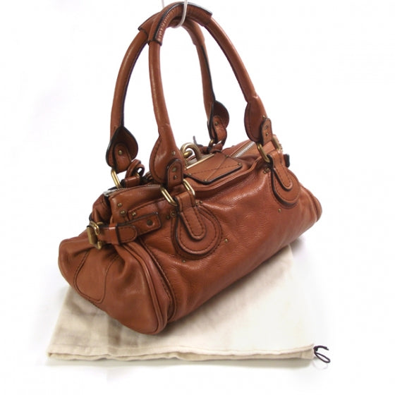 Leather Paddington Satchel Whiskey