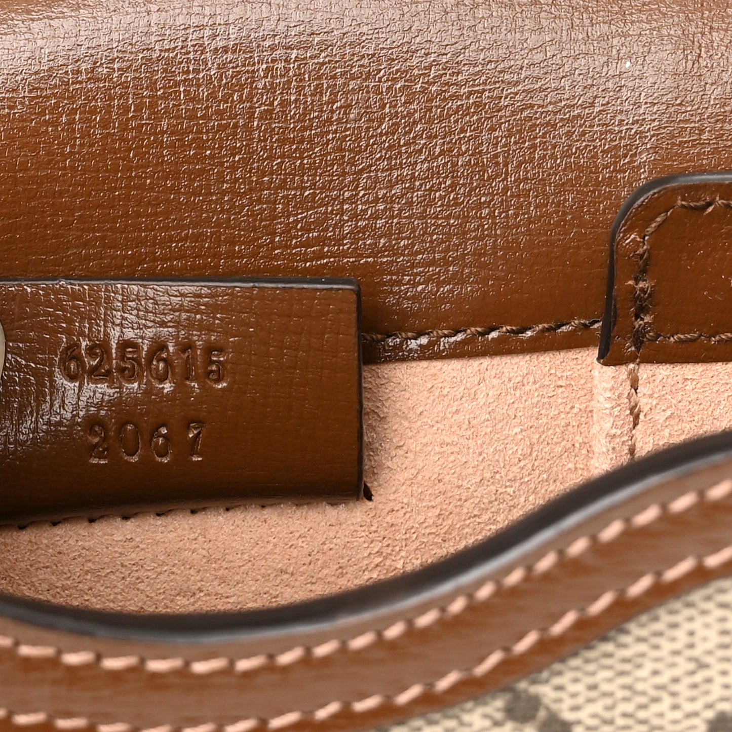 GG Supreme Monogram Mini Horsebit 1955 Crossbody Bag Beige Brown Sugar