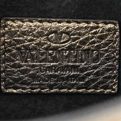 Valentino Garavani Metallic Pebbled Calfskin Mini Glam Lock Rockstud Flap Skin 6 of 12