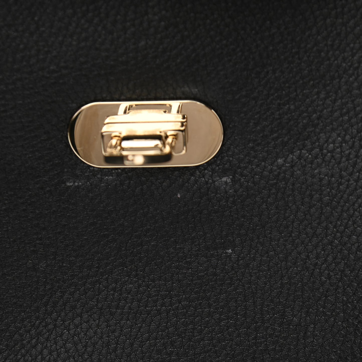 Grained Calfskin Rockstud Top Handle Flap Shoulder Bag Black