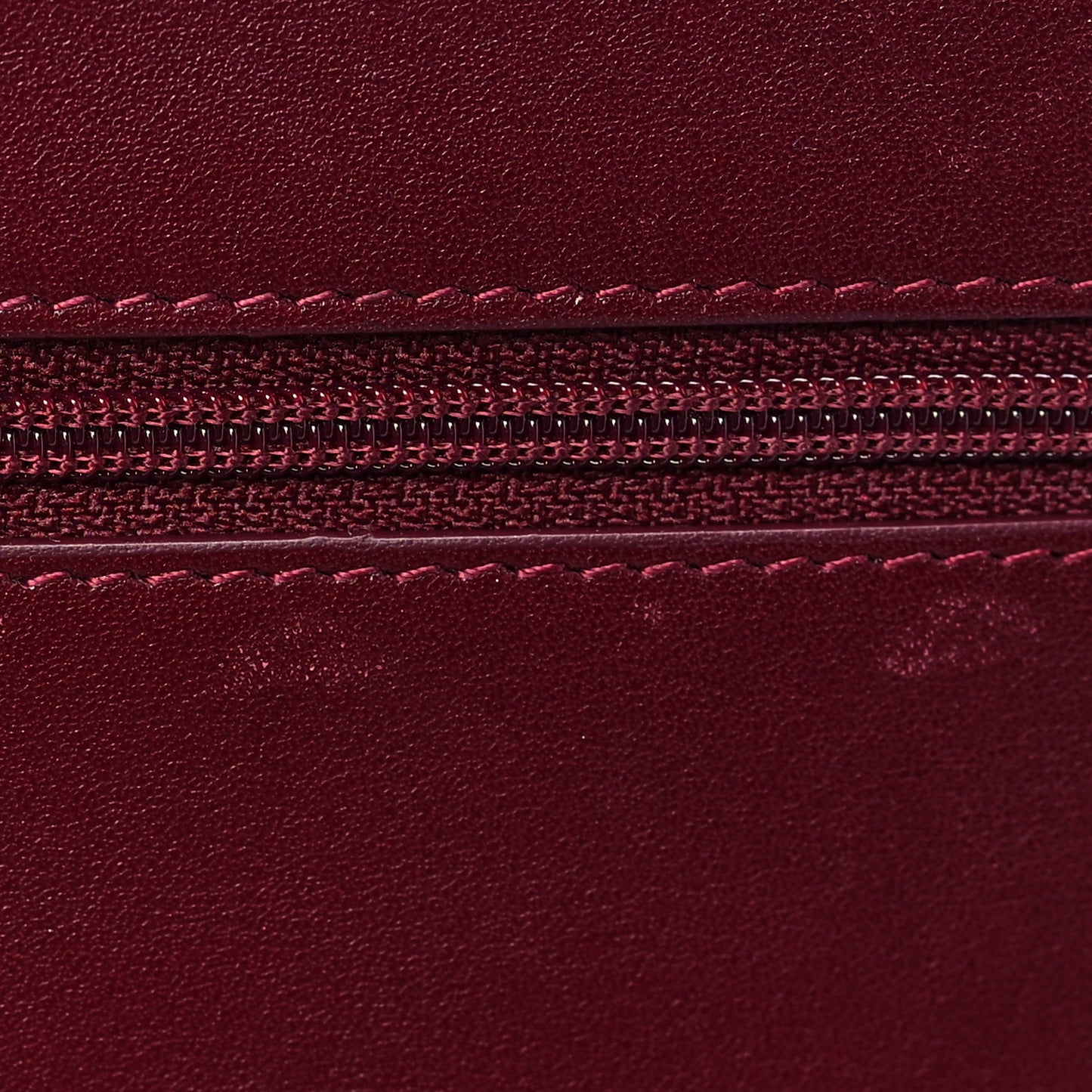 Patent Quilted Brilliant Wallet On Chain WOC Light Burgundy