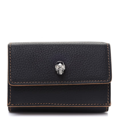 Alexander McQueen Calfskin Skull Short Flap Wallet 1 of 9
