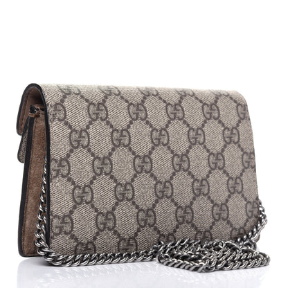 Gucci GG Supreme Monogram Super Mini Dionysus Shoulder Bag Taupe 2 of 16