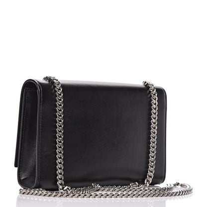 Saint Laurent Smooth Calfskin Heart Studded Small Monogram Kate Satchel Black 3 of 9