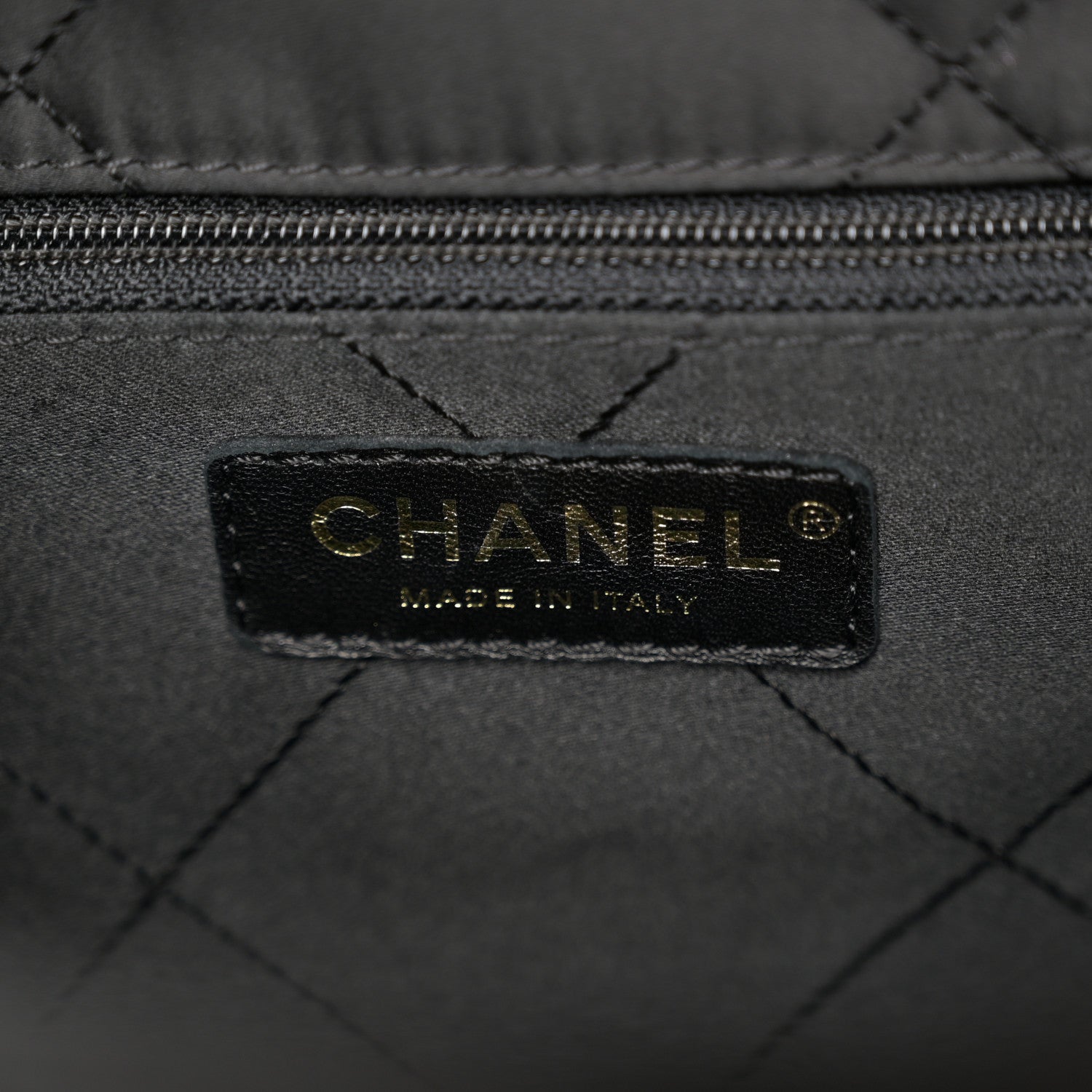 Chanel Satin Quilted Large Chain All Over Flap Bag Black Black 6 of 12