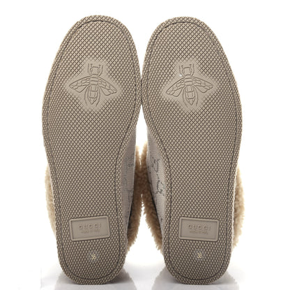 Gucci Canvas Wool Lame GG Monogram Womens Fria Horsebit Ankle Boots 36 Gardenia Silver Butterscotch 6 of 11