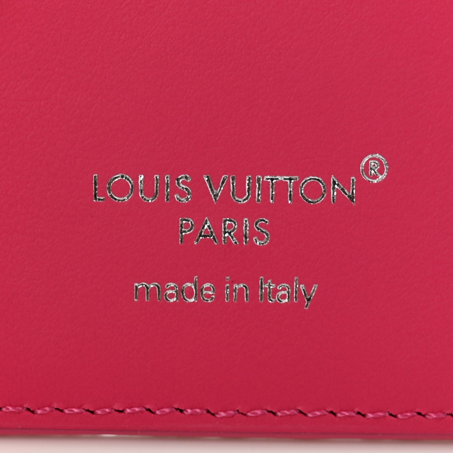 Monogram Macassar Magnetic Card Holder Pondichery Pink
