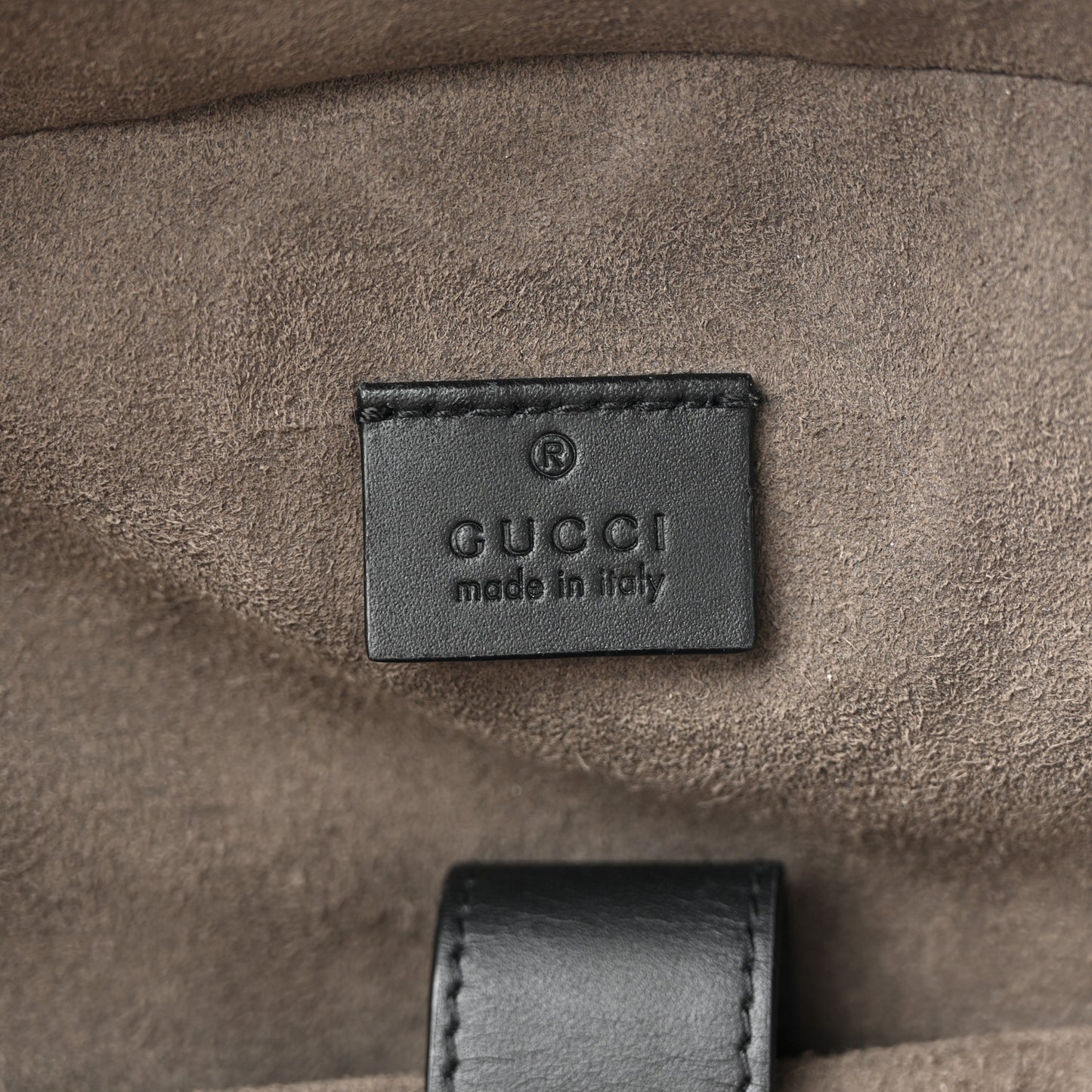 GG Supreme Monogram Medium Backpack Black