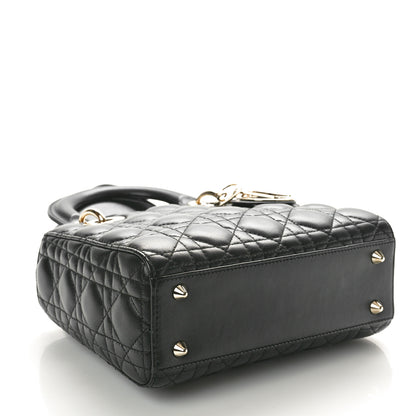Christian Dior Lambskin Cannage Small My ABCDior Lady Dior Black 4 of 10