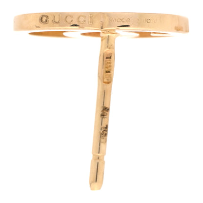 Gucci 18K Yellow Gold GG Tissue Stud Earrings 4 of 5